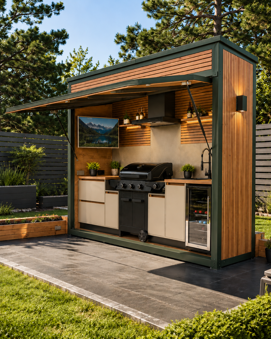 BBQ Zen Garden - Stejar